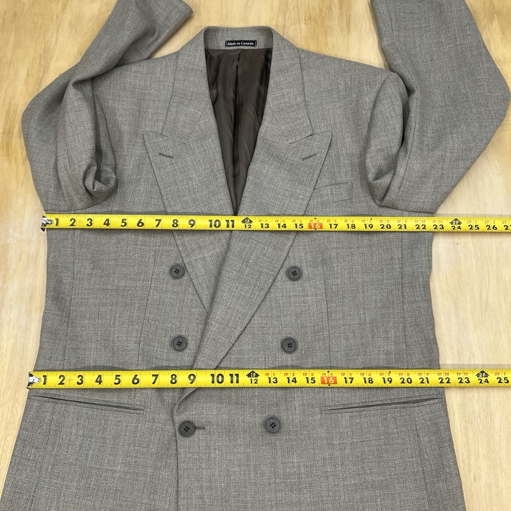 Vtg Yves Saint Laurent Double Breasted Blazer Men… - image 8